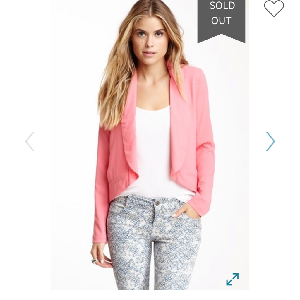 Never Worn Pink Arlene Blazer By Bb Dakota